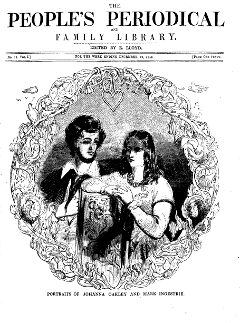 </i>The People’s Periodical<i> for 19 December 1846 showing Joanna and Mark from The String of Pearls