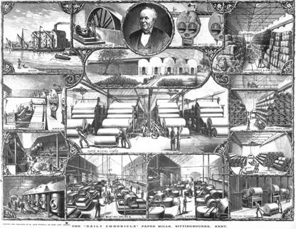 Poster showing Lloyd's Paper Mills.